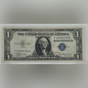 $1 Silver Certificate One Dollar Bill